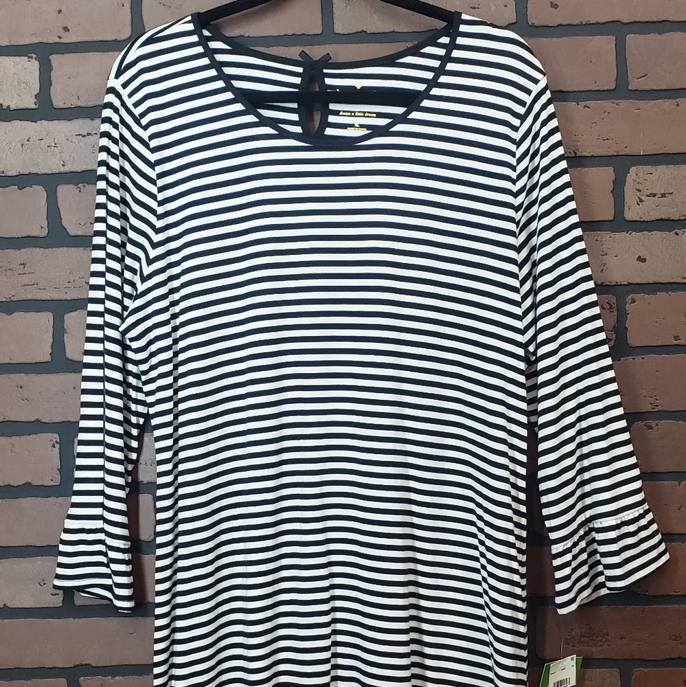 Kate Spade New York NWT Striped Night Gown